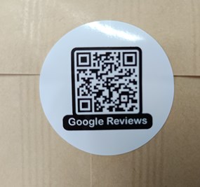 Αυτοκόλλητες ετικέτες (sticker) για Google Reviews 200τεμ. - Διάσταση 4,5cm