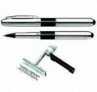 Στυλό Σφραγίδα Heri 85300 ROLLER PRO STAMP  AND TOUCH CHROME    Διατίθεται σε κουτάκι δώρου (Γερμανικής προέλευσης)
