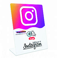 Nfc επιτραπέζιο Stand με εκτύπωση δική σας επιλογής - Διάσταση 14,6Χ11,4cm